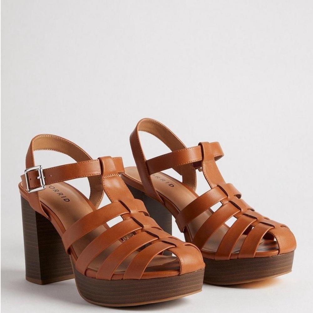 NWOT Torrid Fisherman Platform Block Heel Size: 9.5 WW
